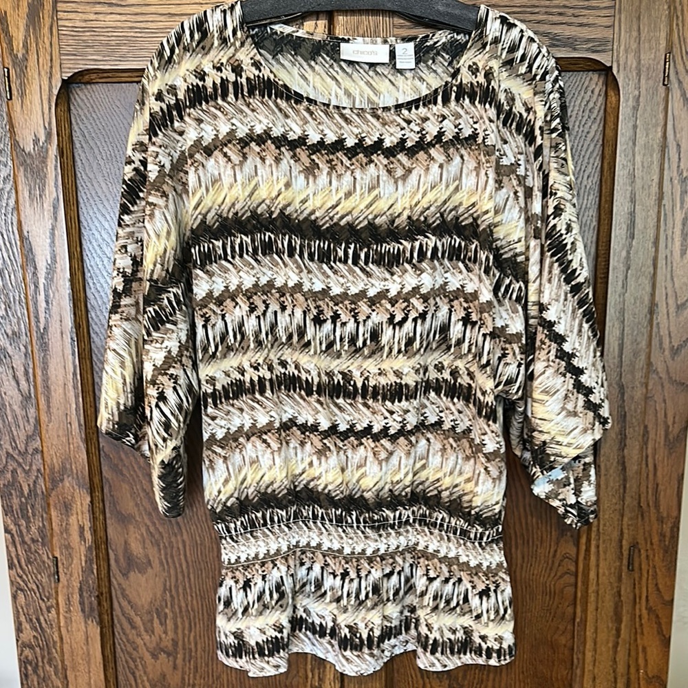 Chico's Multicolor Patterned Blouse